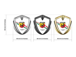 Fiat Abarth Metall Emblem Abzeichen High-End Design Drift Look